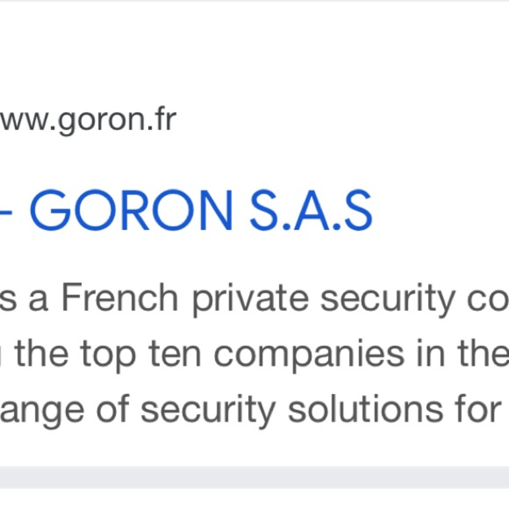 Black Security Polo Shirt says Goron S.A, Security - Picture 6 of 6